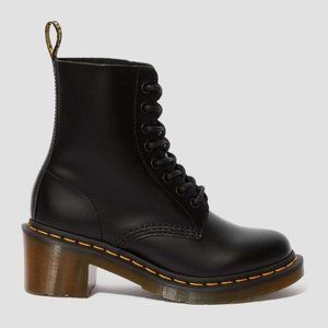 Dr. Martens Clemency Heeled Lace Up Leather Boots